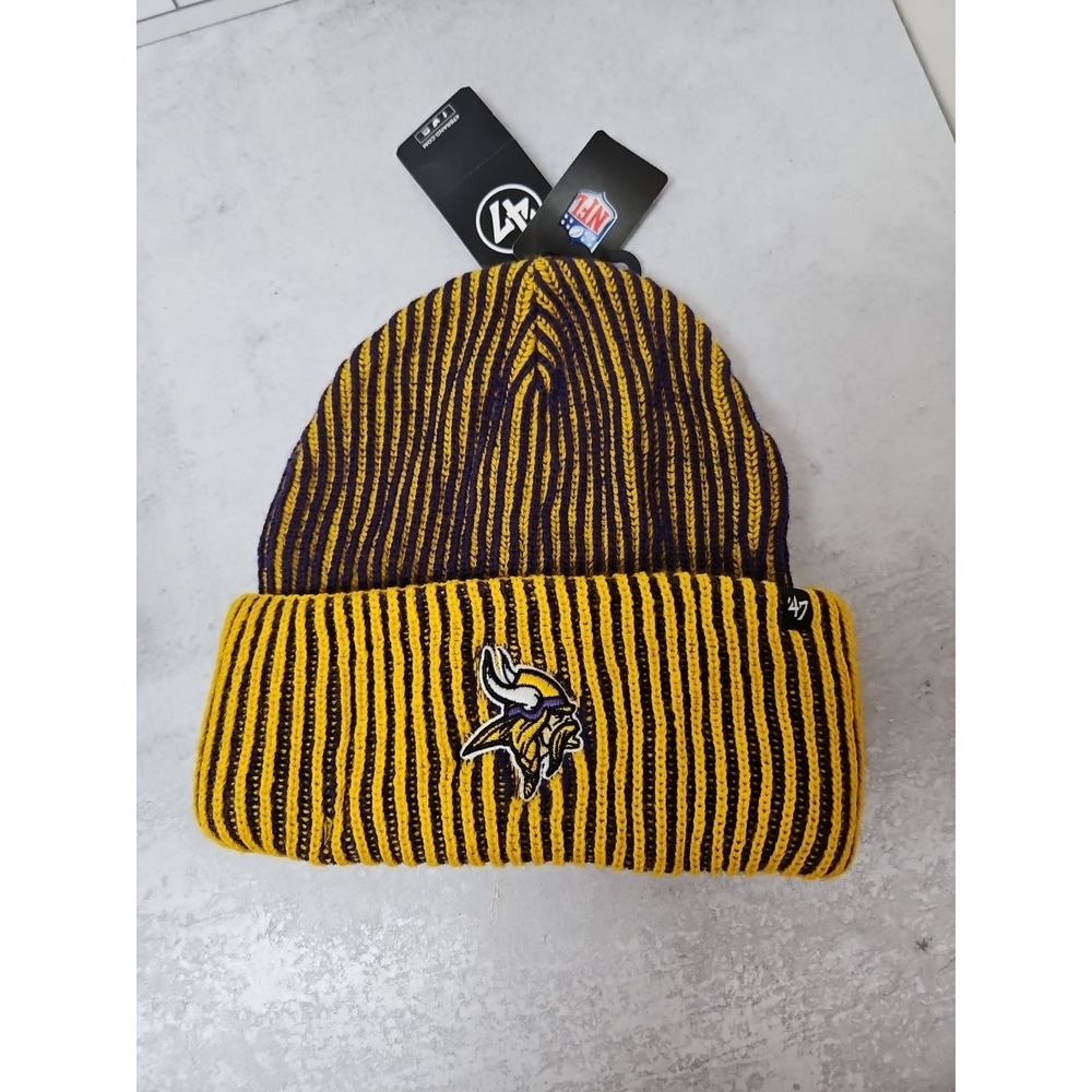 NFL Minnesota Vikings Beanie Cuffed 47 Brand New With Tags